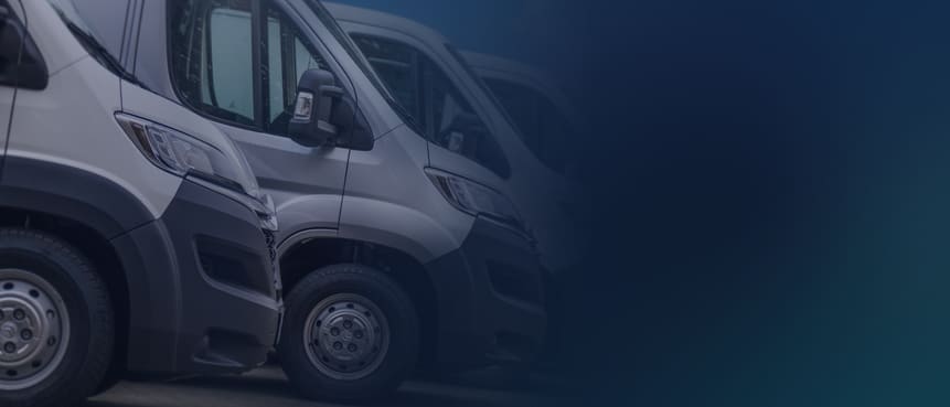 A fleet van at the kerbside